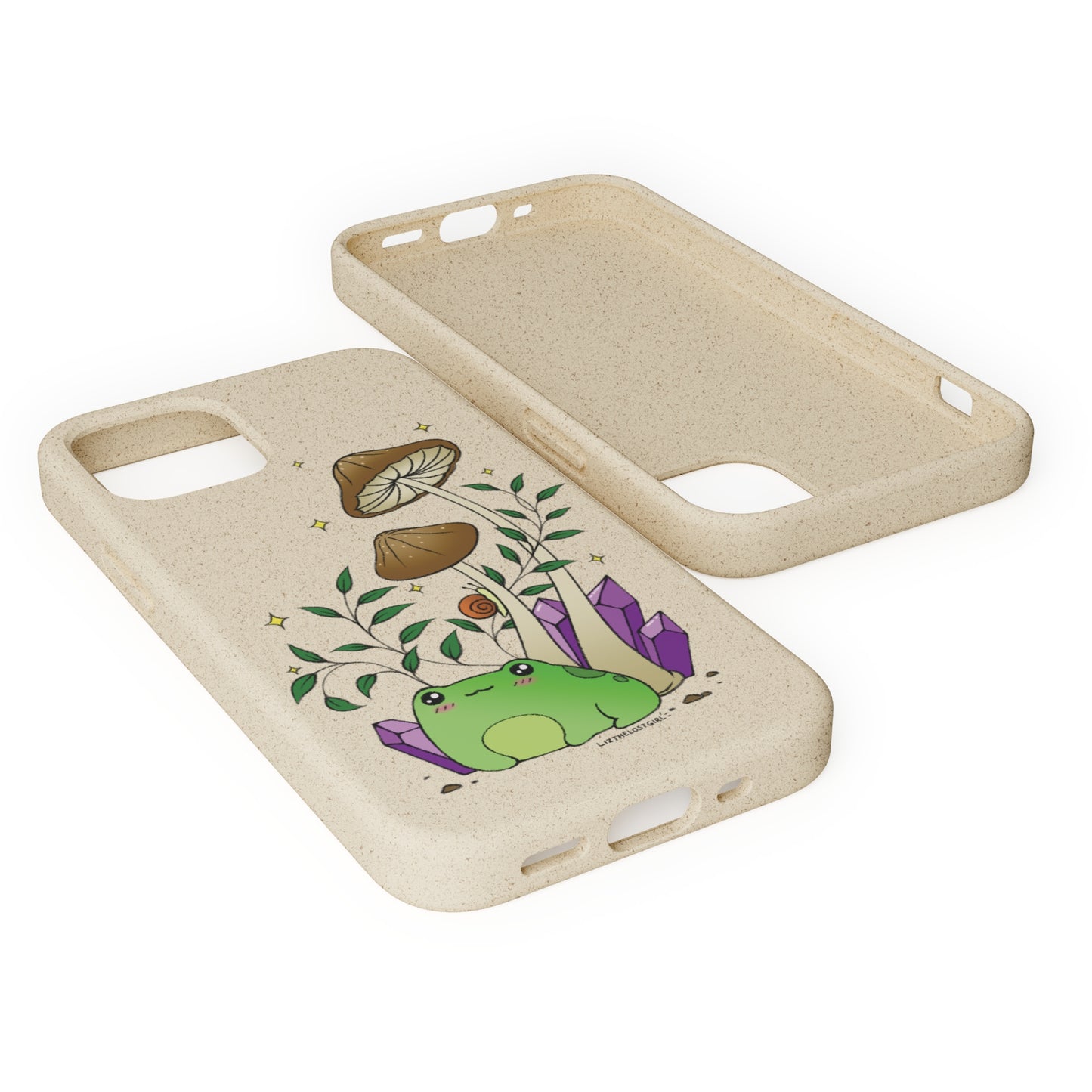 Froggy & Mushroom Biodegradable Phone Case